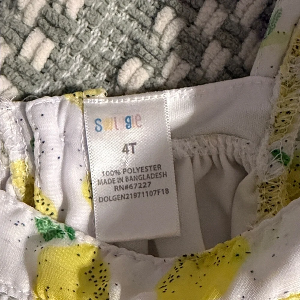 Kids Swiggles lemon ruffle top 🍋